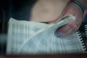 person's holding book